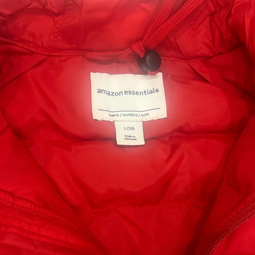 Amazon Essentials Kids Cherry Red Puffer Vest